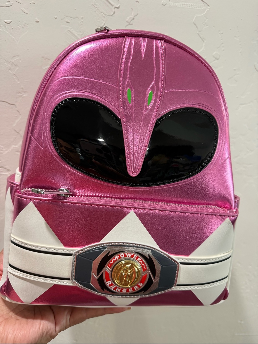 Loungefly Pink Power Rangers Metallic Mini Backpack